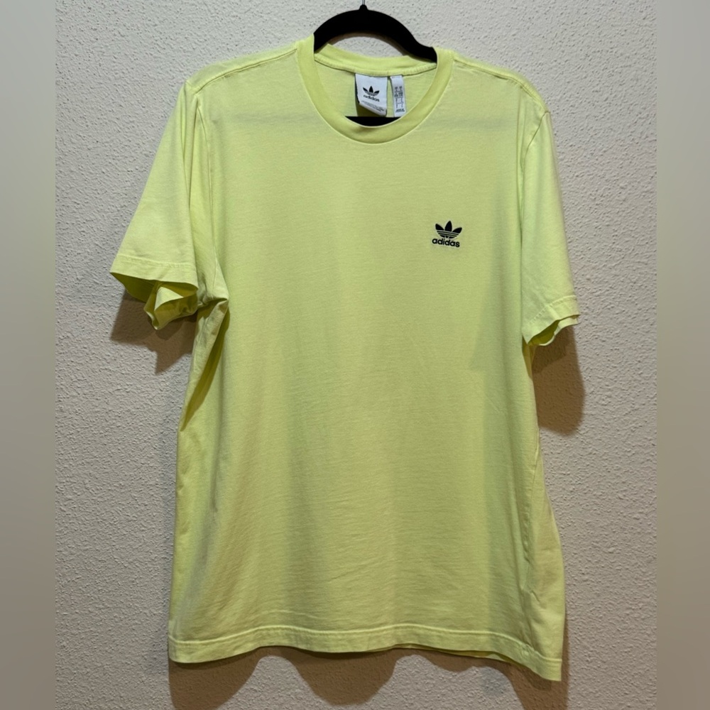Adidas Fluorescent Yellow T-Shirt Men’s Large